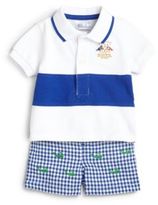 Thumbnail for your product : Ralph Lauren Infant's Two-Piece Polo Shirt & Schiffli Shorts Set/3-12 mo.