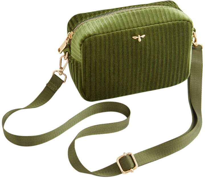 Fable England Fable Green Velvet Camera Bag ShopStyle