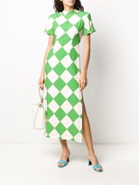 Thumbnail for your product : ROWEN ROSE Square Print Maxi Dress