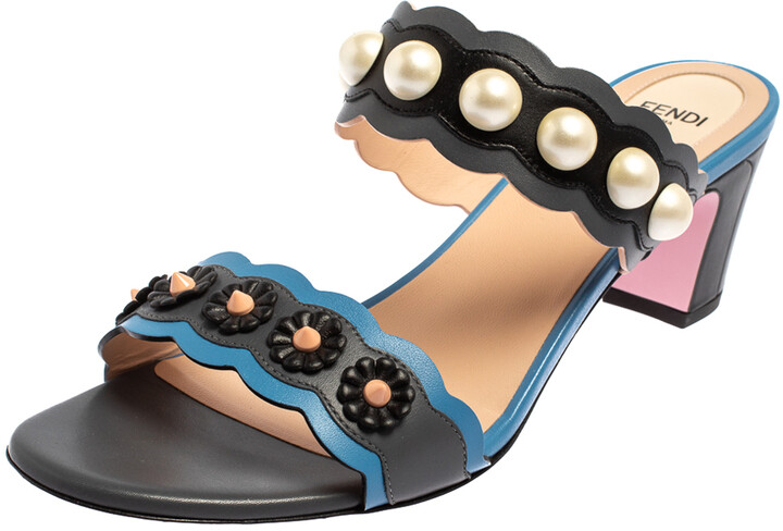 fendi multicolor sandals