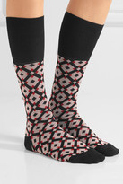 Thumbnail for your product : Marni Intarsia Cotton-blend Socks - Red