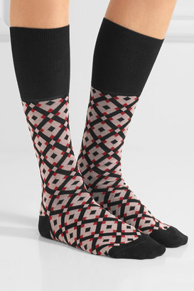 Marni Intarsia Cotton-blend Socks - Red