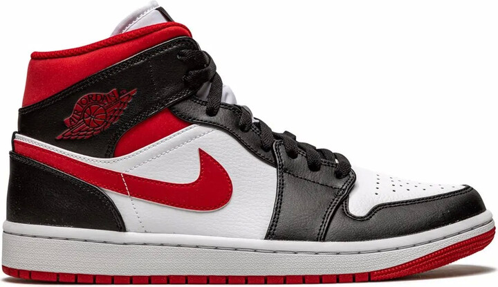 Jordan Mid "Metallic Red" sneakers ShopStyle