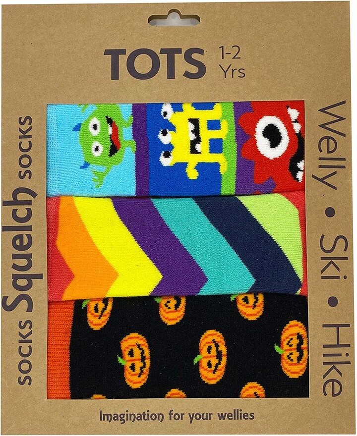 Squelch Wellies Set of 3 Tots Welly Socks in a Gift Box ShopStyle