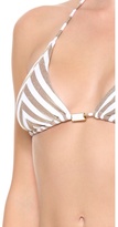 Thumbnail for your product : PilyQ Mosaic Gold Bikini Top