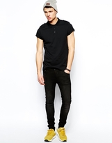 Thumbnail for your product : ASOS Polo With Roll Sleeve And Epaulette