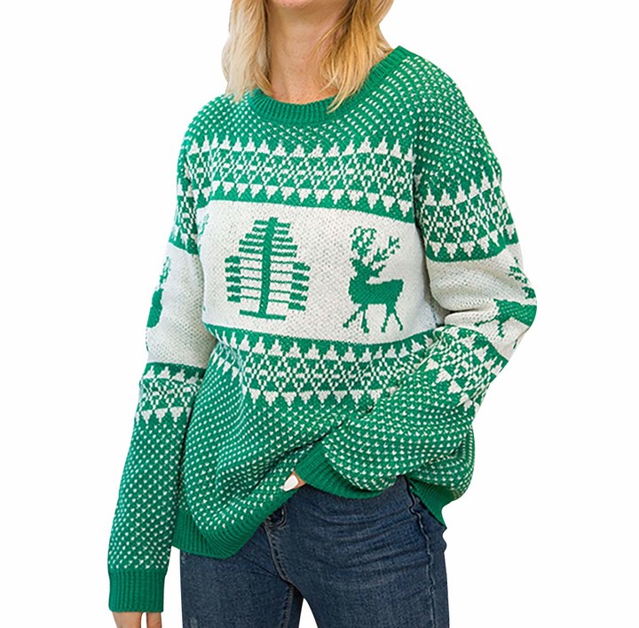 Pengniao Cute Christmas Jumpers For Women Ladies Ugly Xmas Jumper Women