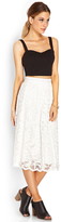 Thumbnail for your product : Forever 21 Classic Lace A-Line Skirt