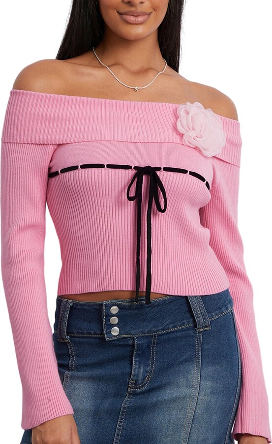 LYANER Women's V Neck Shirred Elastic Waist Layer Ruffle Trim Short Sleeve  Crop Blouse Shirt Top Dusty Pink X-Small at  Women's Clothing store