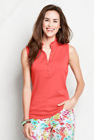 Thumbnail for your product : Lands' End Women's Sleeveless Supima Micro Modal Polo Shirt