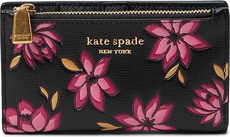 Kate Spade Hawaii Exclusive Floral Flower Medium Bifold Wallet