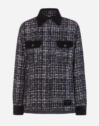 Dolce & Gabbana Tweed jacket with velvet details