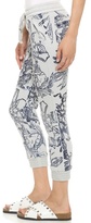 Thumbnail for your product : Mother Drawstring Cropped Trainer Pants