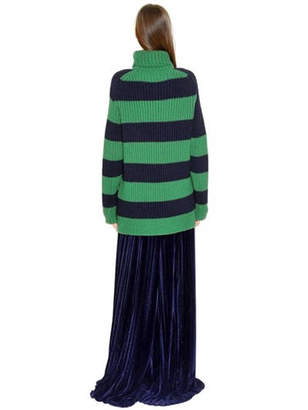 Marco De Vincenzo Ribbed Striped Wool Sweater