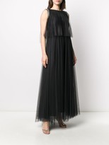 Thumbnail for your product : Fabiana Filippi Pleated Tulle Gown