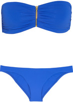 Thumbnail for your product : Melissa Odabash Sumatra zipped bandeau bikini