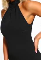 Thumbnail for your product : Pink Boutique Met Ball Beauty Black High Neck Open Back Maxi Dress