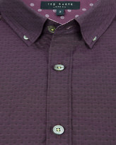 Thumbnail for your product : Ted Baker WHOSAYS Dobby jacquard shirt