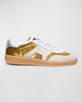 Santoni Fuzz Suede Low-Top Sneakers - ShopStyle