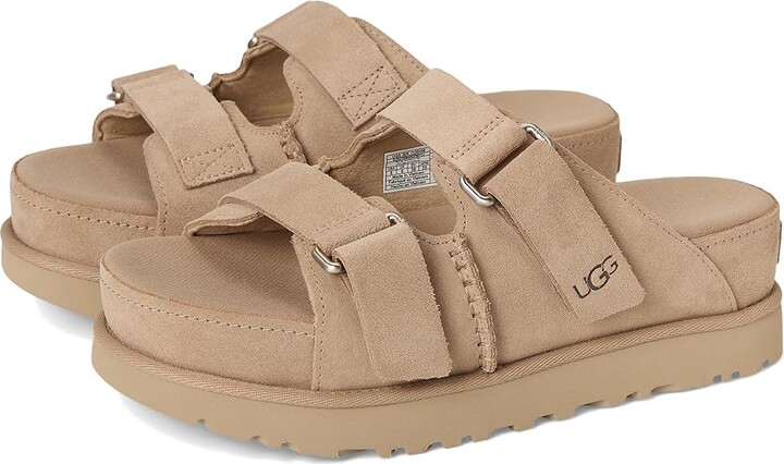 UGG Goldenstar Hi Slide Women's Shoes Sand : 9 B - Medium, Leather