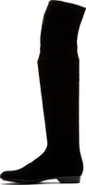 Thumbnail for your product : Robert Clergerie Old Robert Clergerie Black Suede Over The Knee Boots