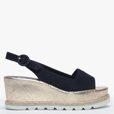 Thumbnail for your product : Högl Blue Suede Low Cork Wedge Sandals