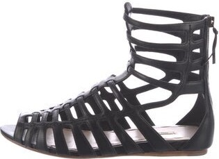 Miu Miu Leather Gladiator Sandals