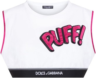 Dolce & Gabbana Graphic-Print Crop Top - ShopStyle
