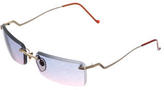 Thumbnail for your product : Moschino Tinted Rimless Sunglasses