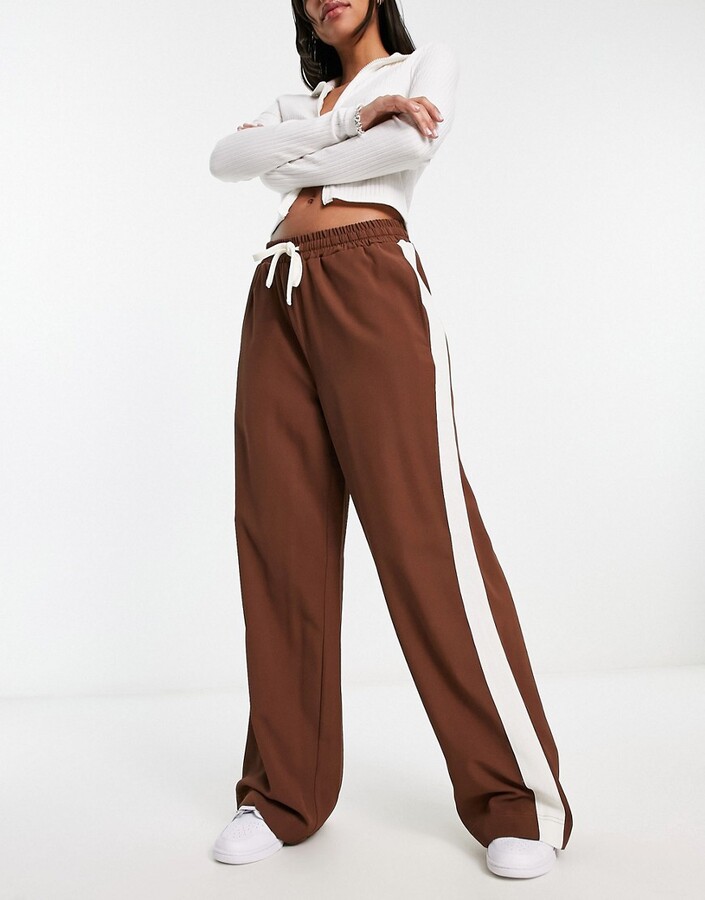 Contrast Panel Trousers