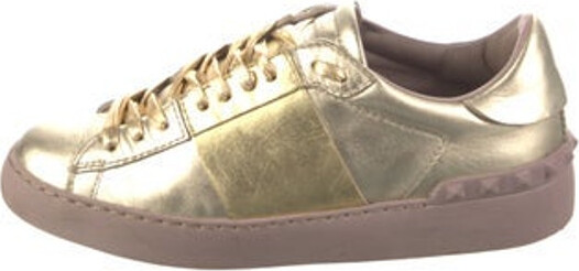 Valentino Women's Gold Sneakers & Athletic Shoes | ShopStyle
