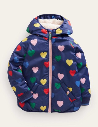 Boden Printed Sherpa Lined Anorak