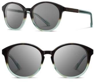 Shwood 'Bailey' 53mm Round Sunglasses