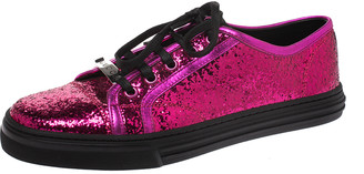 gucci pink glitter sneakers