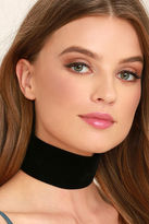 Thumbnail for your product : Lulus Far and Wide Black Velvet Choker Necklace