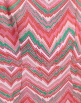 Thumbnail for your product : Closet London square neck textured mini dress in zig zag