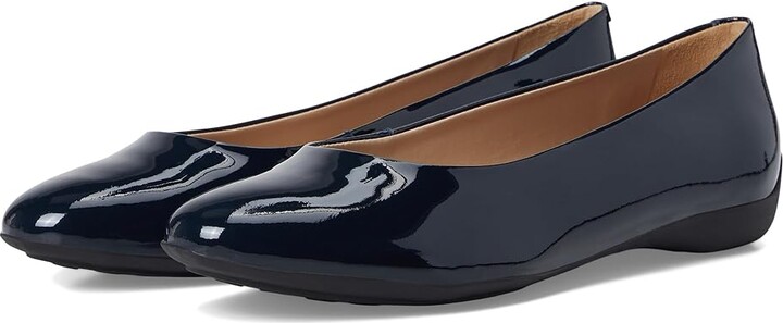 Marc Joseph New York Bedford ST Flat Women's Shoes Navy Soft Patent : 7.5 M Leather/Rubber