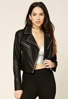 Thumbnail for your product : Forever 21 FOREVER 21+ Studded Faux Leather Jacket