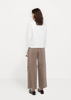 Thumbnail for your product : Sunspel Loopback Cropped Sweatshirt White Size: UK 8