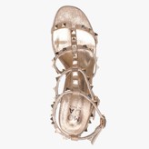 Thumbnail for your product : Moda In Pelle Mima Rose Gold Studded Block Heel Sandals