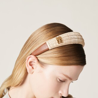 Miu Miu Wicker Headband - ShopStyle Hair Accessories