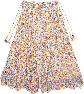 Poupette St Barth Kids Floral skirt