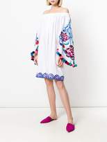Thumbnail for your product : Yuliya Magdych off shoulder floral embroidered dress