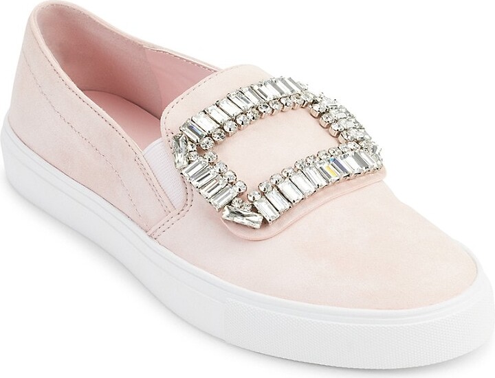 Karl Lagerfeld Paris Ermine Embellished Leather Sneakers ShopStyle