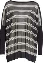Thumbnail for your product : Lafayette 148 New York Stripe Slouch Pullover