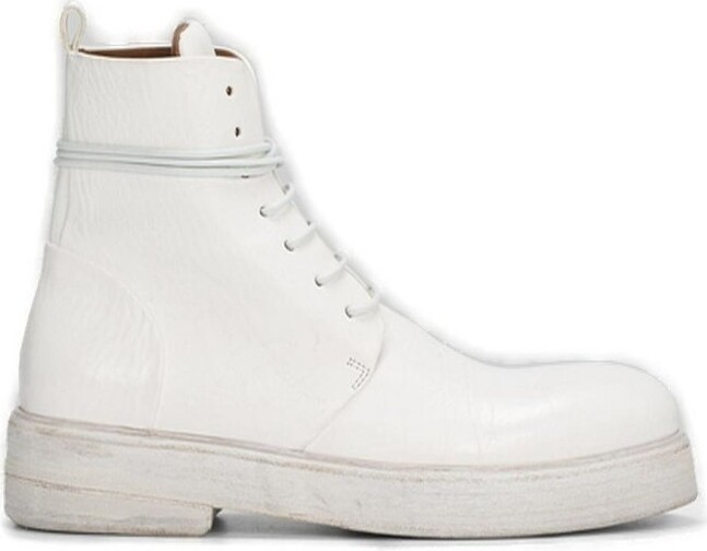 Women Lace Up White Boots | ShopStyle