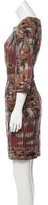 Thumbnail for your product : Philosophy di Alberta Ferretti Wool Forest Print Dress