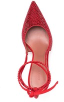 Thumbnail for your product : Amina Muaddi Karma embellished ankle-tie pumps