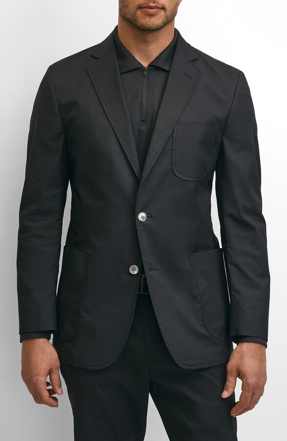 Brooks Brothers Performance Series Stretch Cotton Blend Blazer Jacket