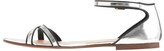 Thumbnail for your product : J.Crew Elsa piped metallic sandals